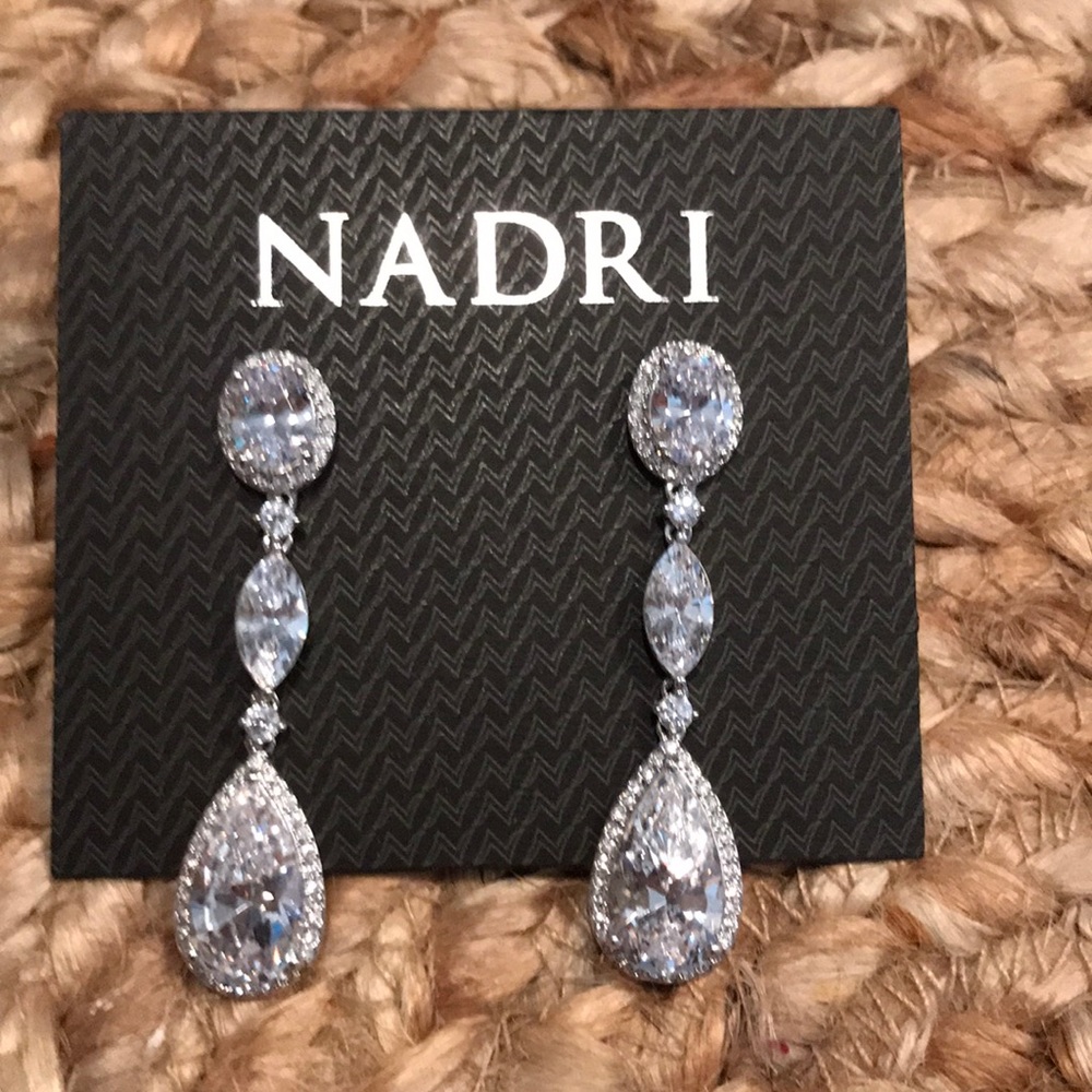 Nadri Cubic Zirconia Drop Earrings